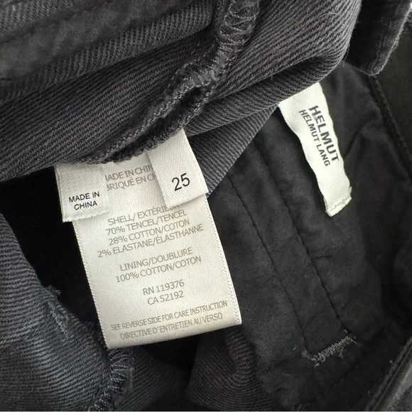 Helmut Lang Coated Grey Black Skinny Jeans 25 - Picture 7 of 8